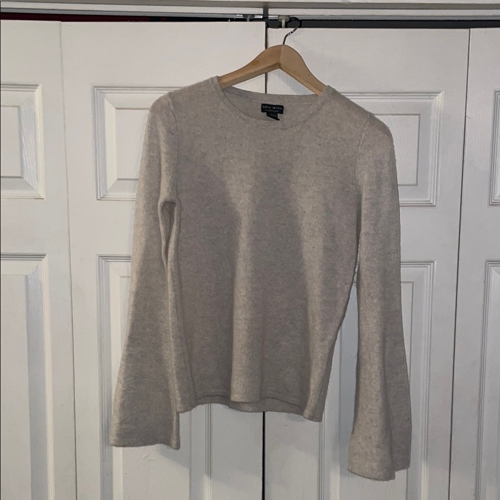 Only Mine Cashmere Classic Gray Women's Sweater